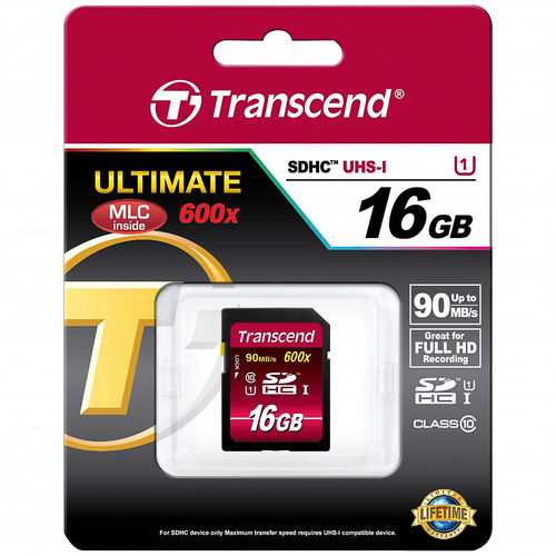 Transcend SDHC 16GB Class10 UHS-I 600x Ultimate